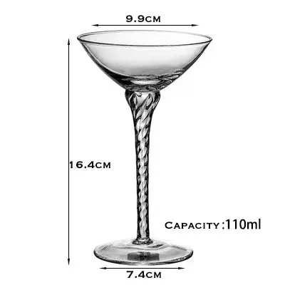 Verre à cocktail, champagne, martini, verres à vin, verrerie à longue tige
