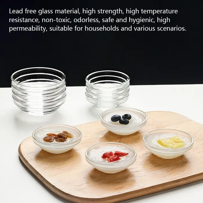 Mini bol en verre multi-usages résistant à la chaleur pour aliments